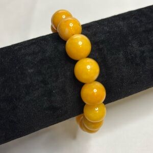 💛 Yellow Jade Beaded Bracelet 💛